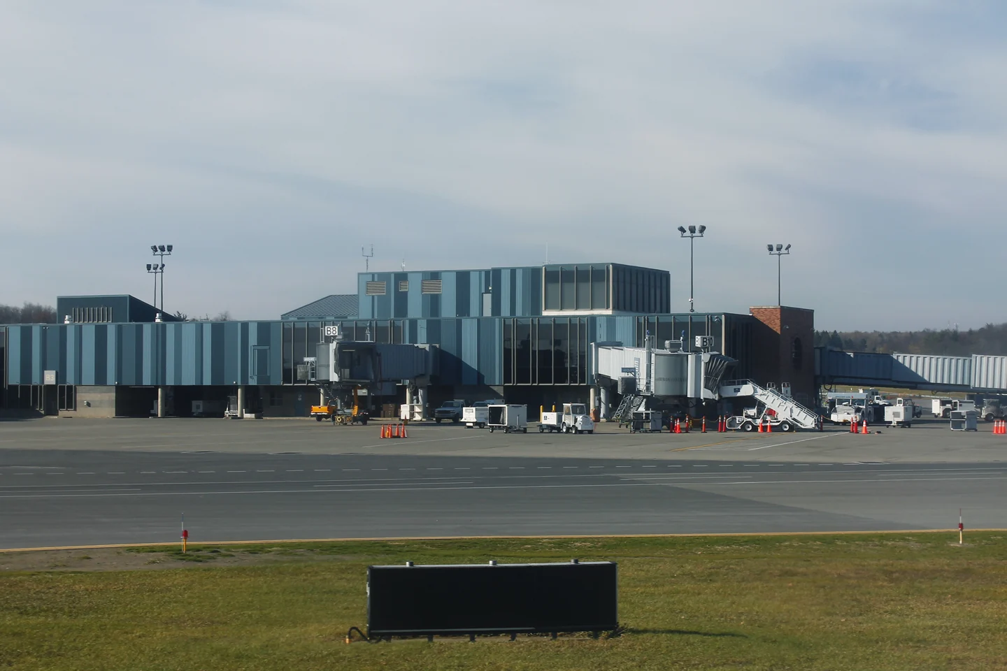 Albany International Airport terminal and gates, photographed in 2012